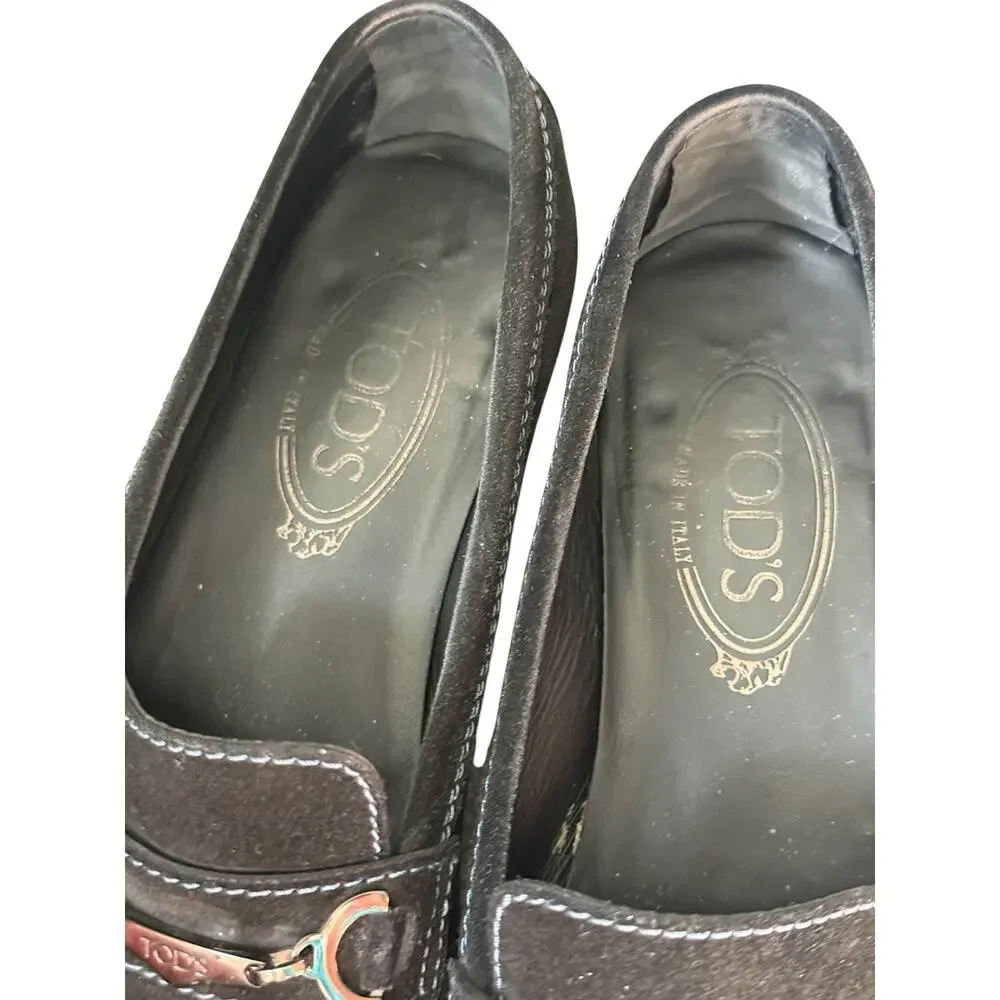 Tod’s Black Suede Loafer  - 39.5